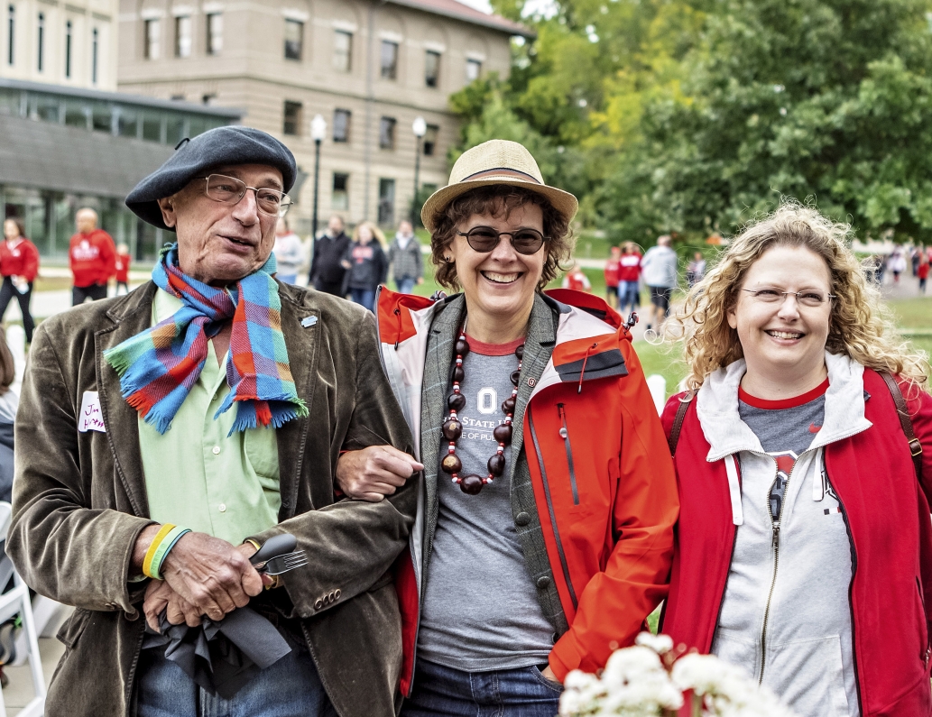 Dean Amy Fairchild with alumni