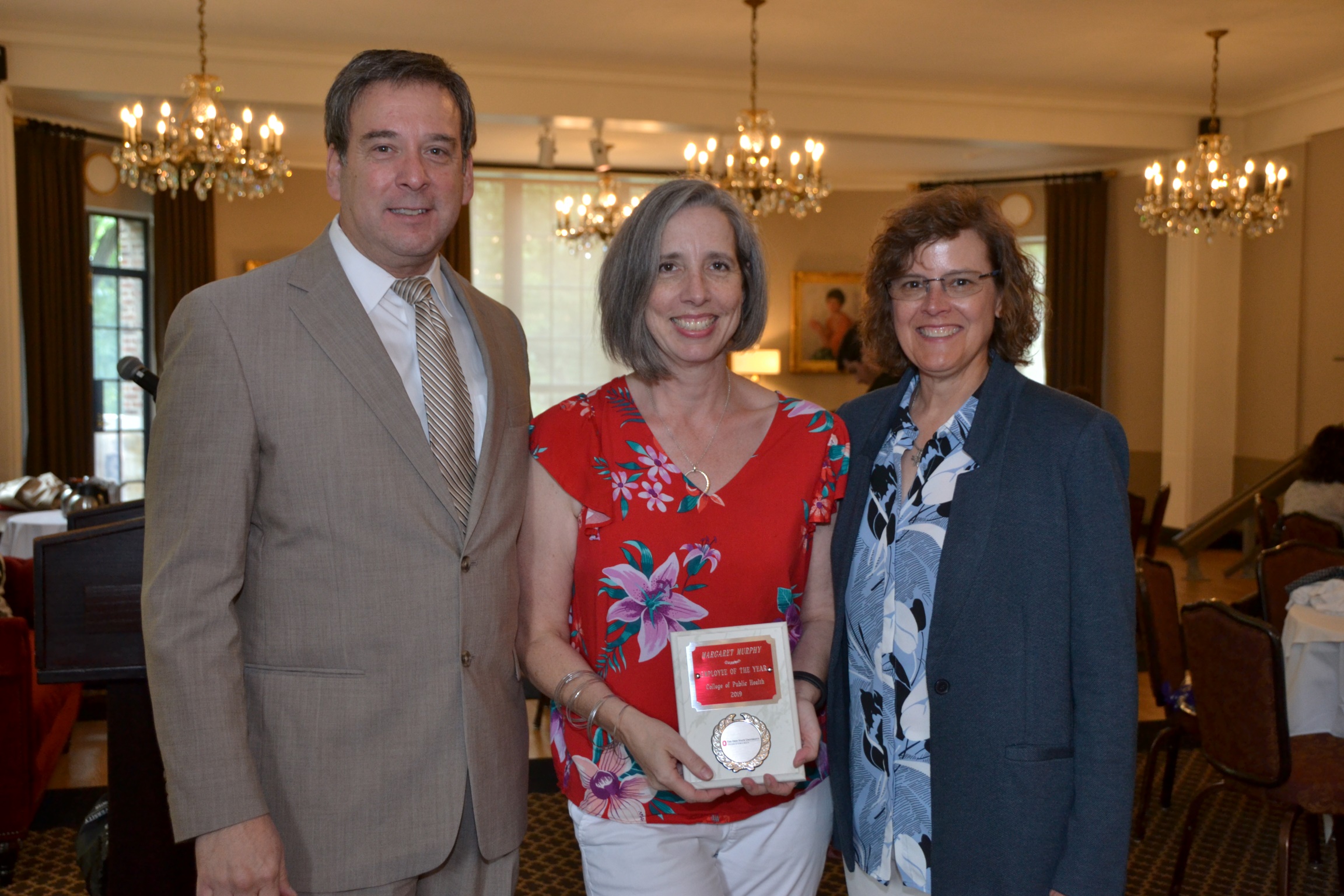 (Left to right) Michael Bisesi, Margaret Murphy and Dean Amy Fairchild.
