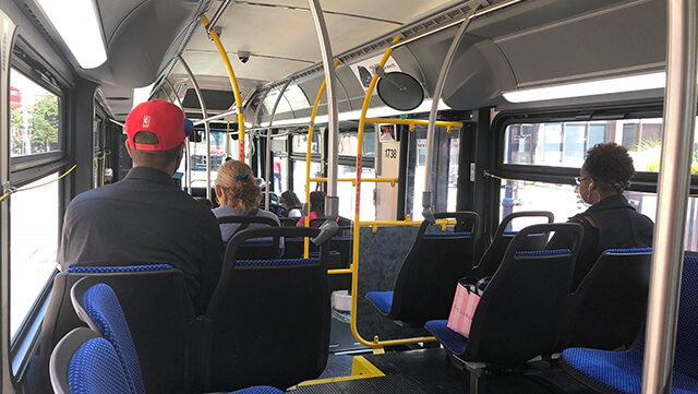 passengers on a bus