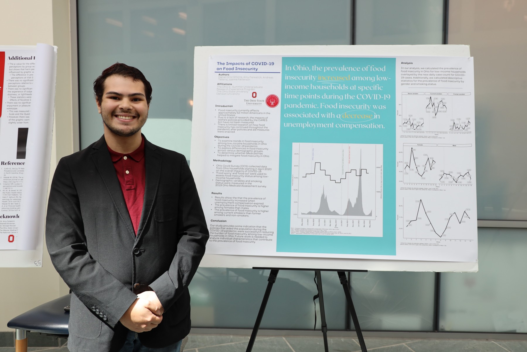 A student in the Ohio 5-OSU SURE program shares his research