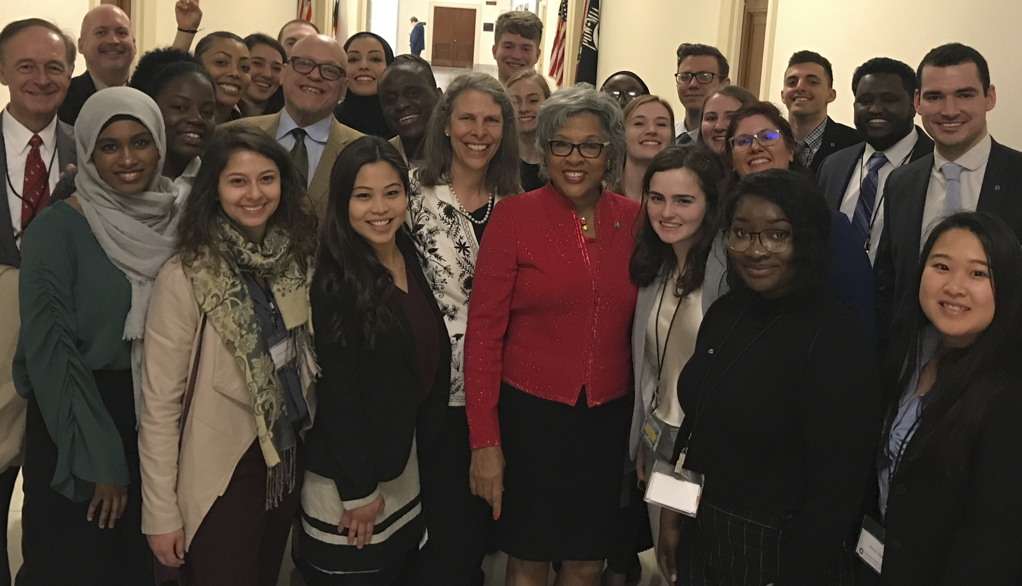 CPH students and staff with Rep. Joyce Beatty in Washington, D.C.