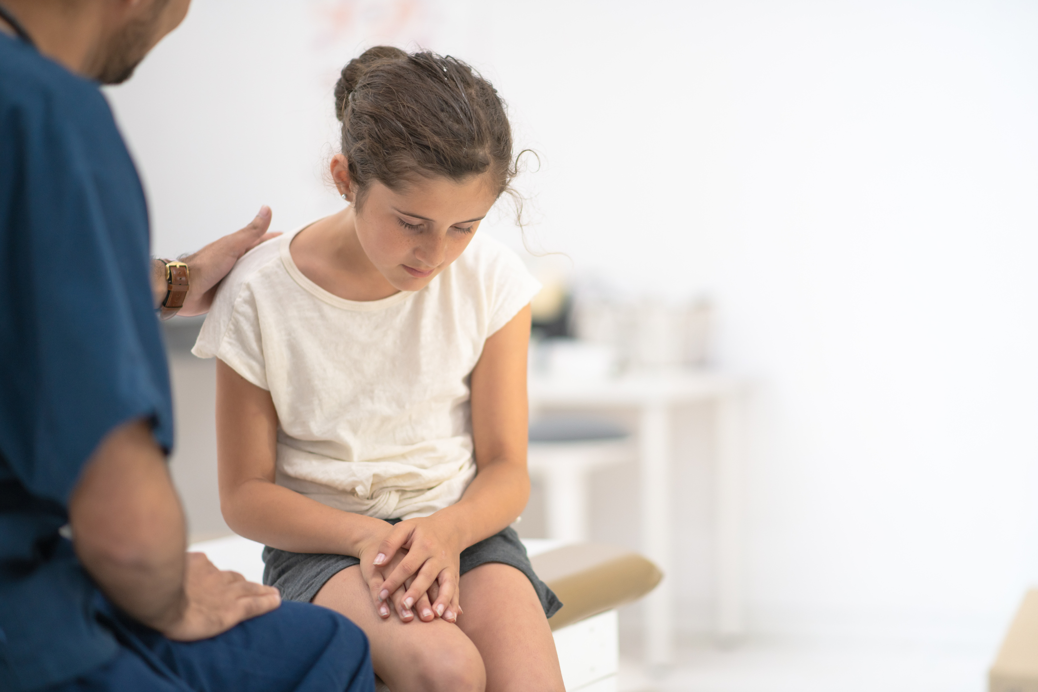 child at doctor's office