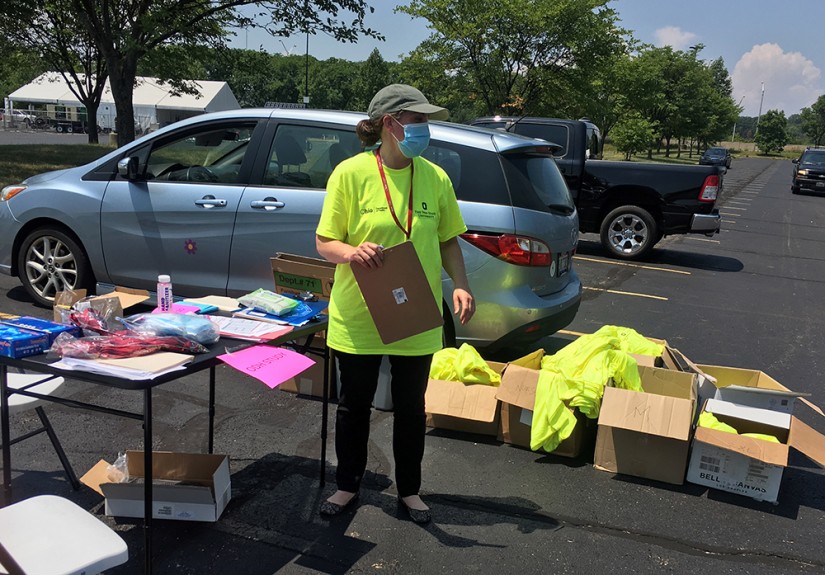 Dr. Abigail Norris Turner prepares for door-to-door COVID-19 testing this summer as part of a statewide initiative.