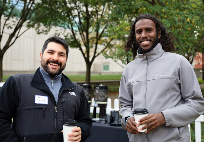 Alumnus David Danesh and PhD student Sharmake Diriye