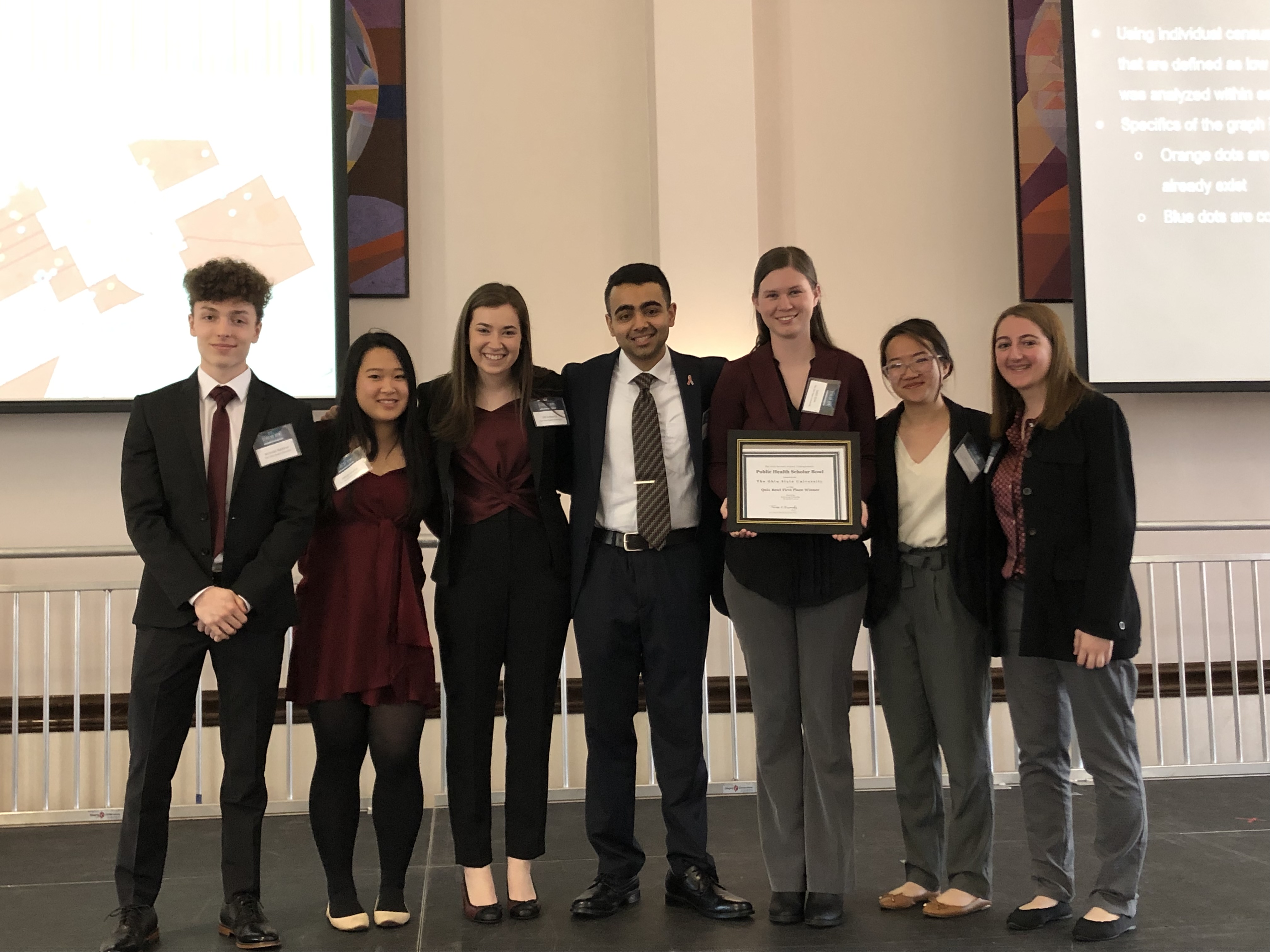 Casey Cen, Sarah Grim, Mindy Hoang, Maria Lucas, Nick Rushlow, Ajay Saraf and Elli Schwartz