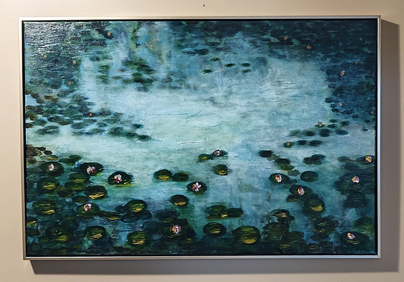 Parvati Singh's painting "Monet’s Garden."