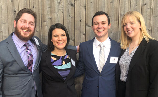 Hanna Gottschalk, Billy Menges, Annie Rudick, and Kevin Heckle (pictured above, right to left)