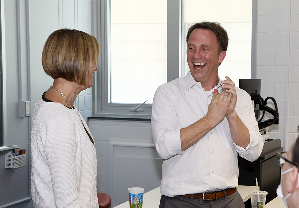 Senior Vice Provost Dr. Kay Wolf and Health Services Management and Policy Professor Eric Seiber