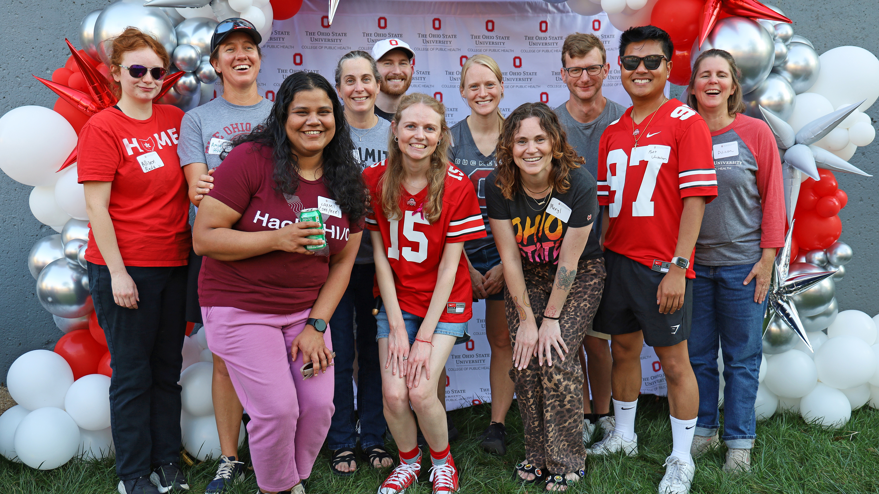 A group of people pose for a photo at the CPH Homecoming celebration.
