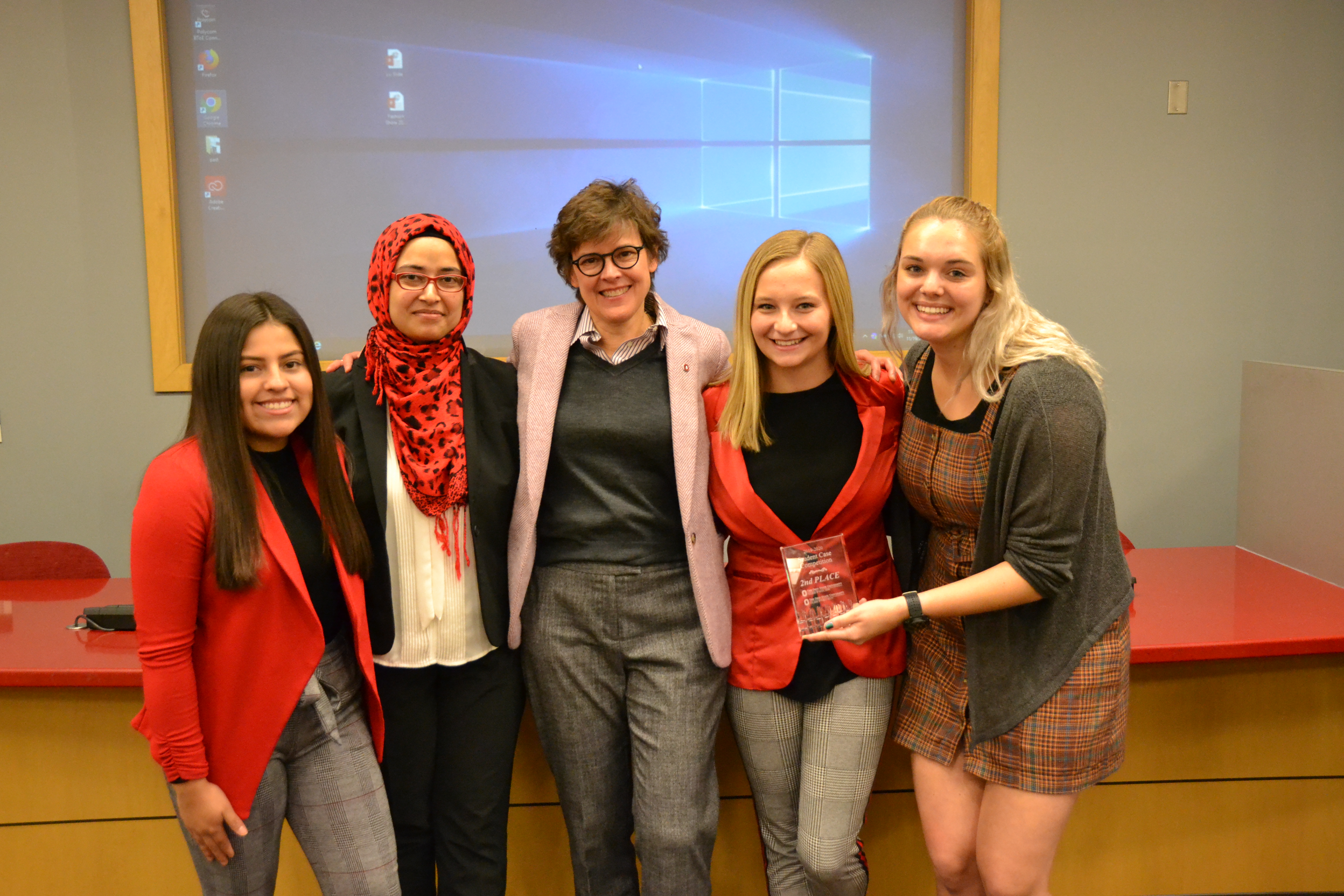 Amelia Kvalheim, Sana Sughra, Priscilla Perez, and Catie Mitchell