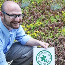 Scot Erbe with Green Buckeyes award