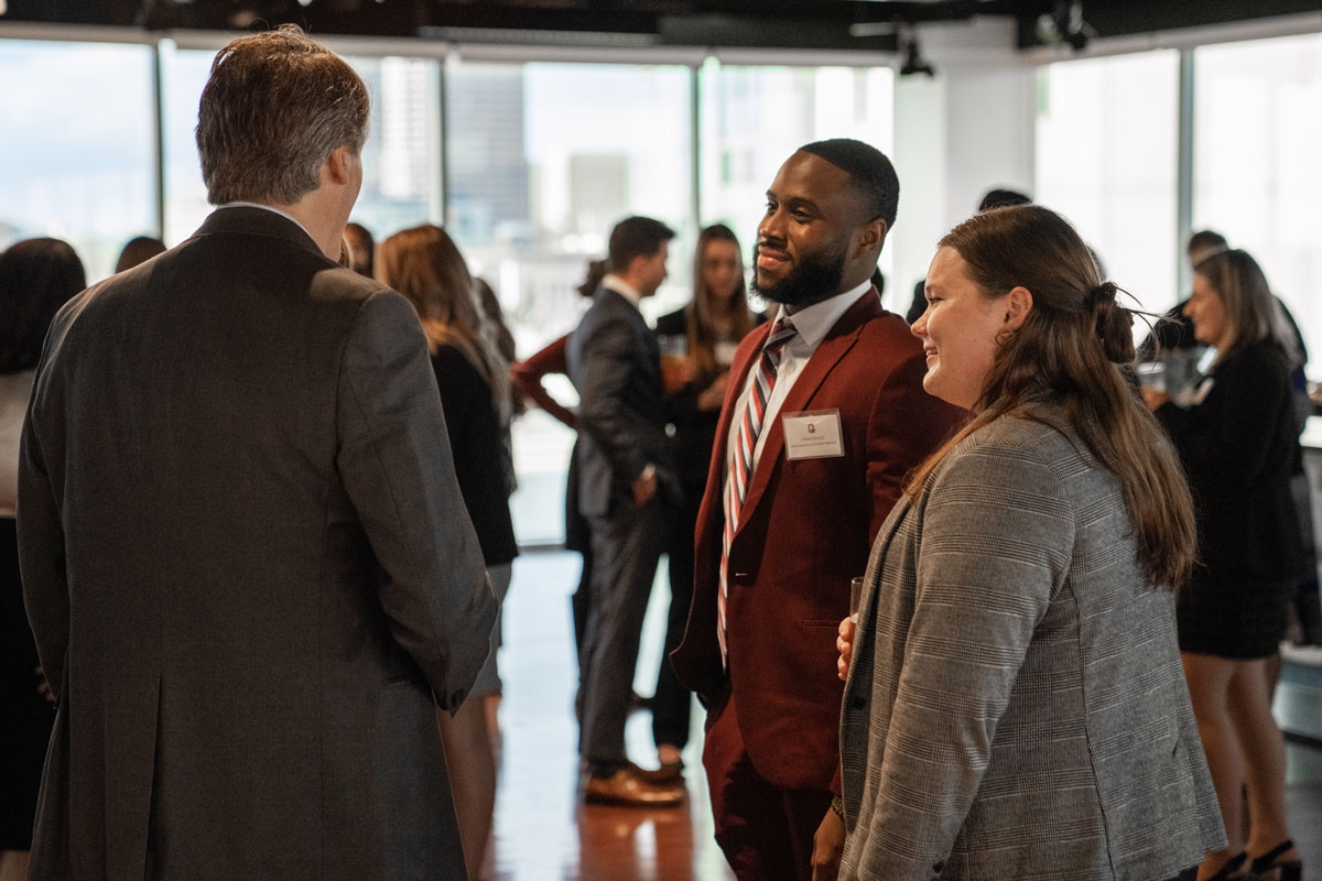 Networking event with MHA students, alumni and health care professionals