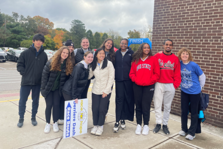 group of Ohio State students at Race for Hope Derriere Dash