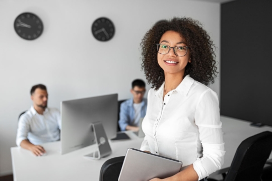 woman in business meeting