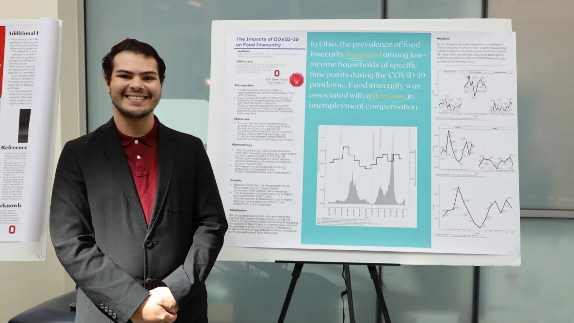 A student in the Ohio 5-OSU SURE program shares his research