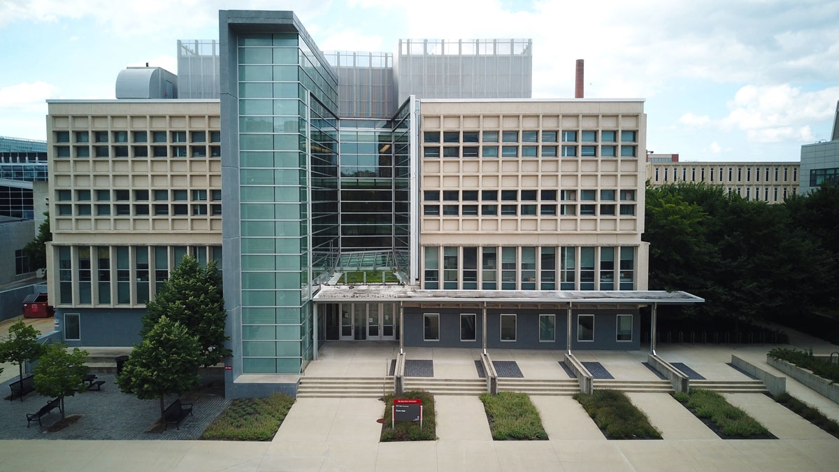 View of Cunz Hall from Neil Avenue