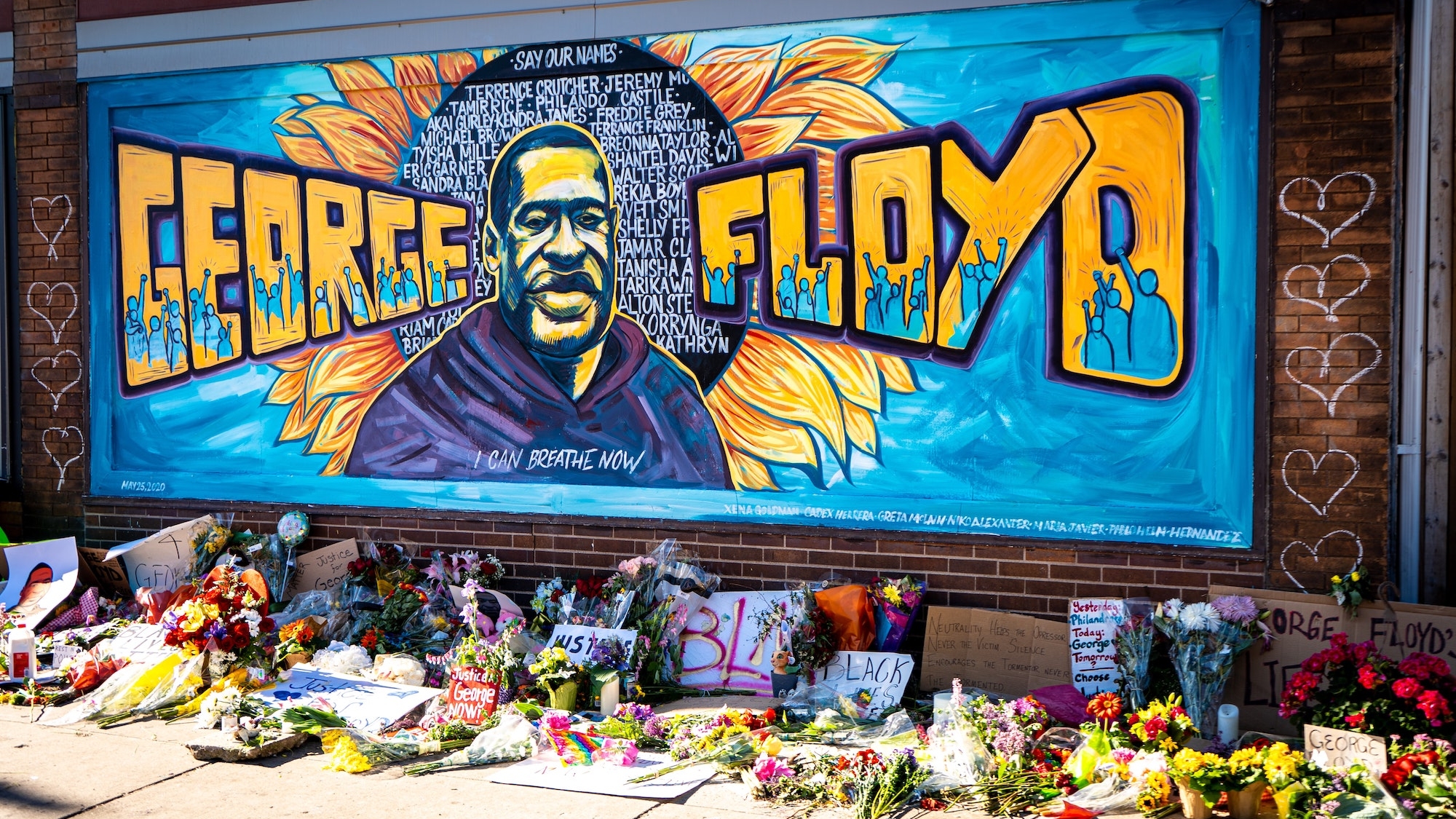 George Floyd mural