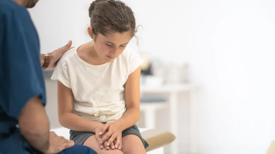 child at doctor's office