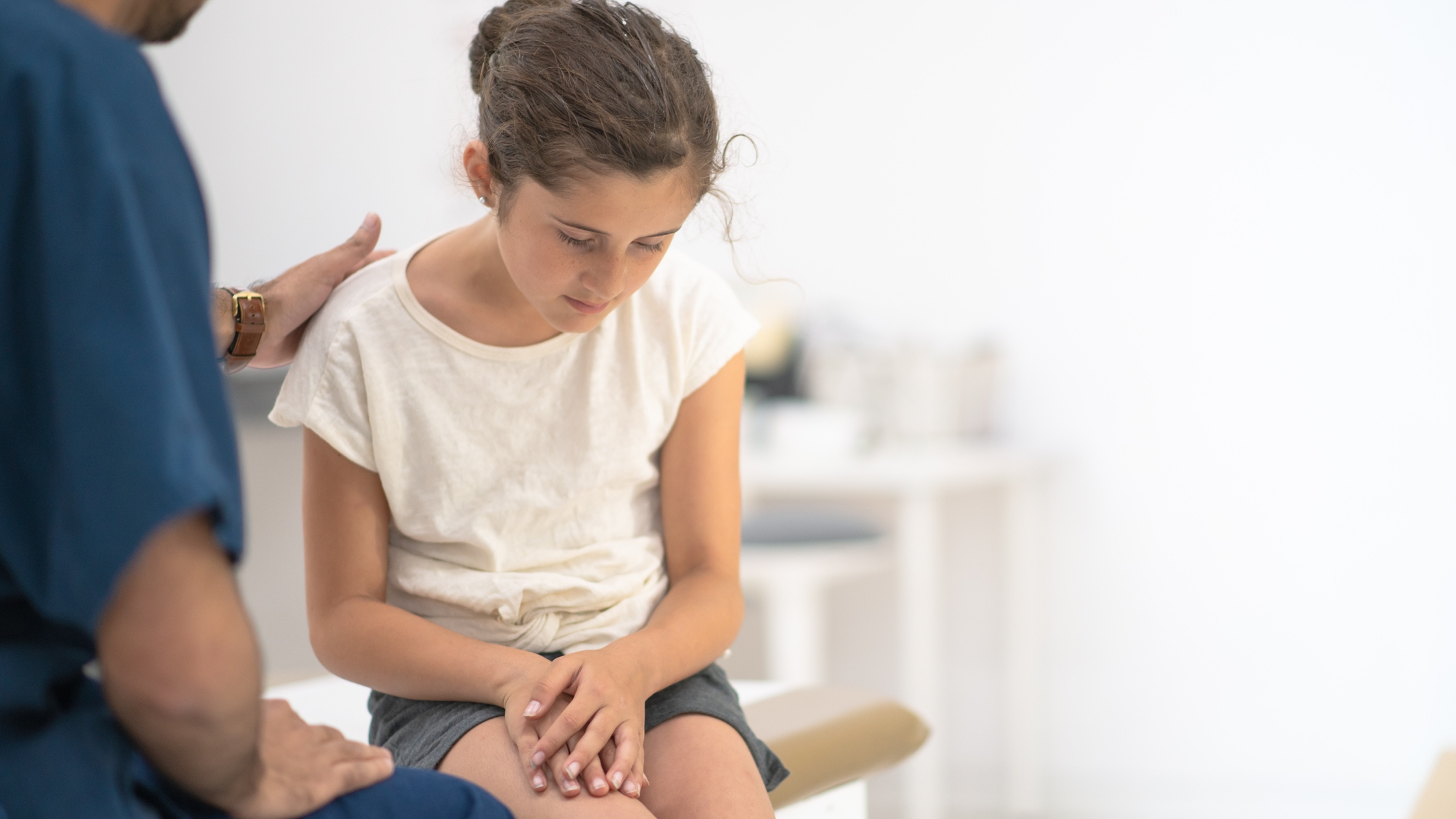 child at doctor's office