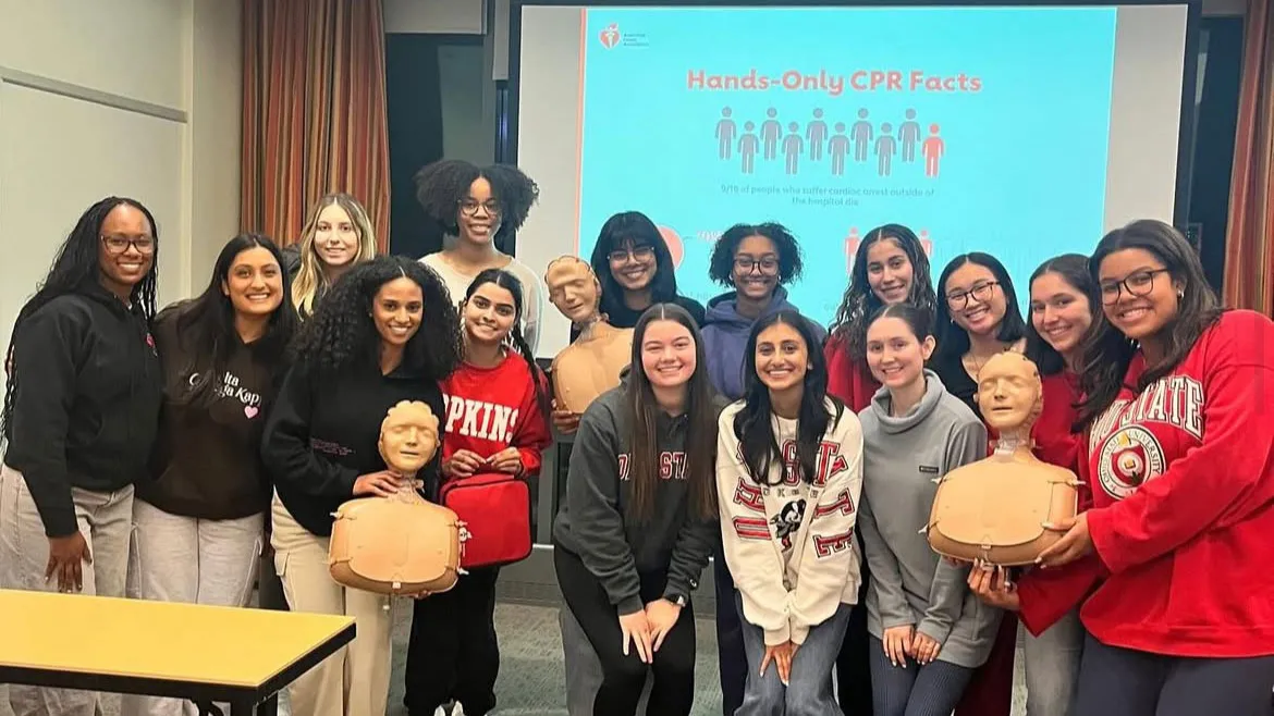 Group of Buckeyes for Public Health members after CPR training