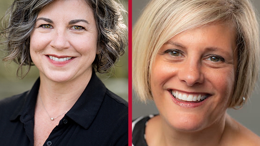From left: Image of Misti Crane and image of Kynthia Droesch