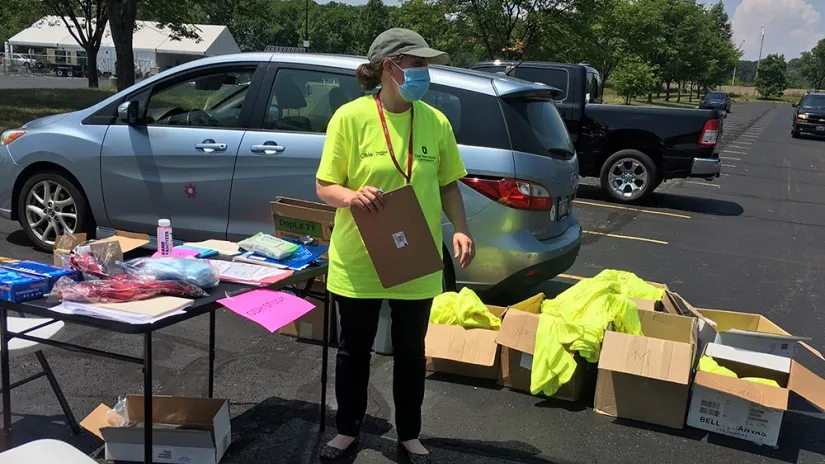 Dr. Abigail Norris Turner prepares for door-to-door COVID-19 testing this summer as part of a statewide initiative.