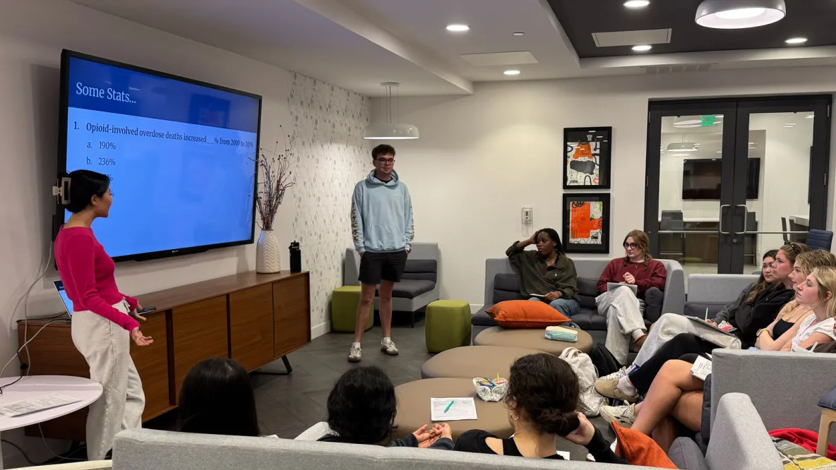 Two BHR members train Ohio State students to recognize substance misuse