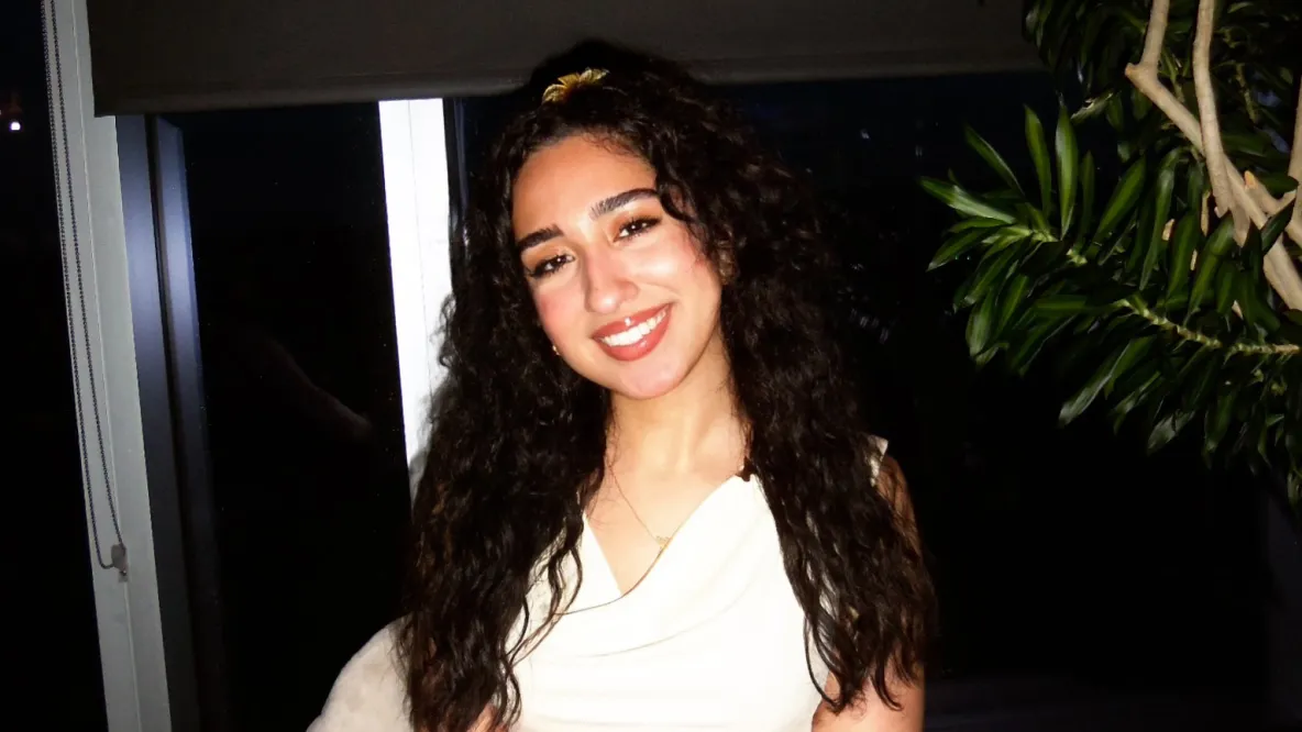 Sarah Ibrahim smiles