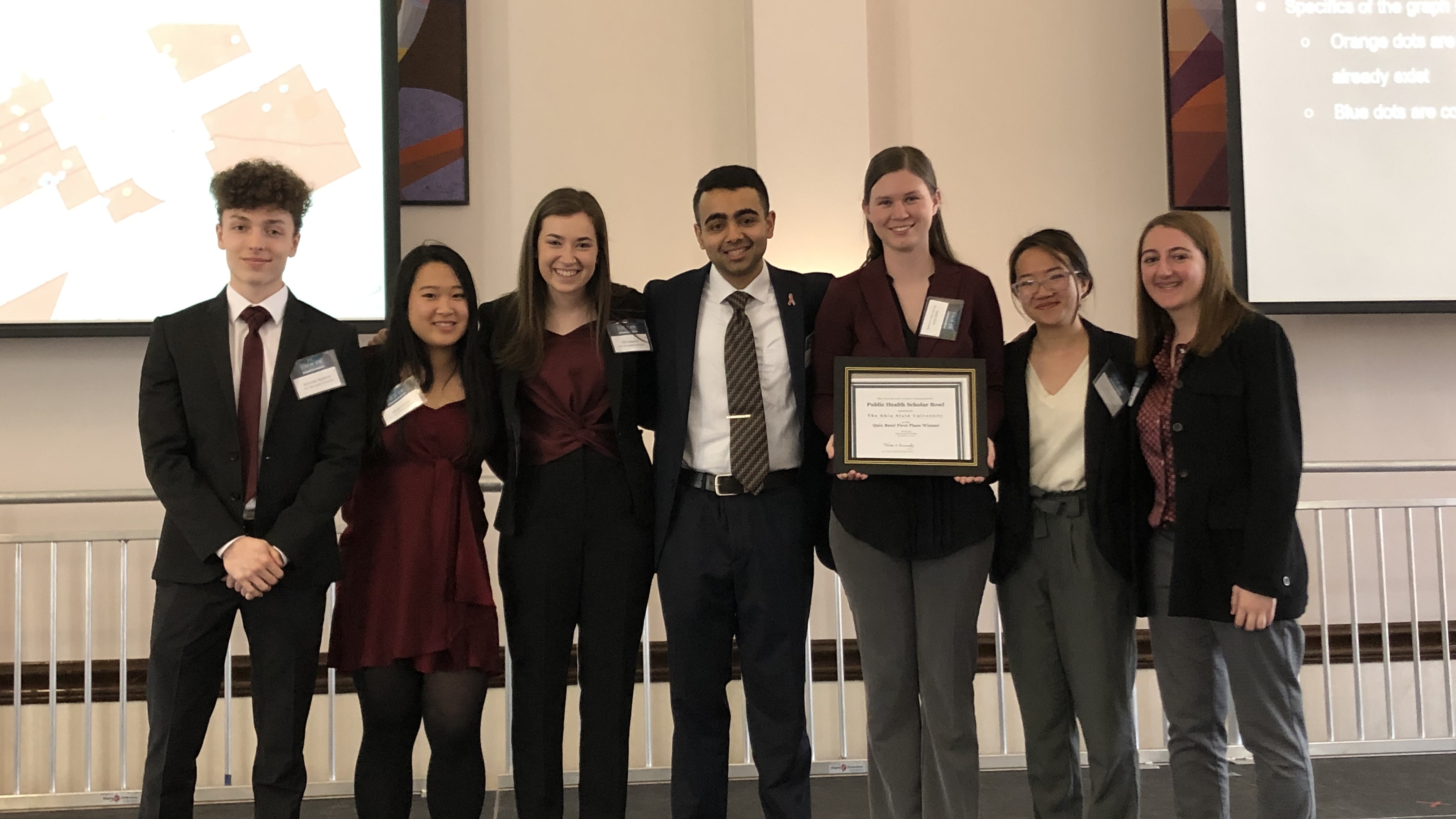 Casey Cen, Sarah Grim, Mindy Hoang, Maria Lucas, Nick Rushlow, Ajay Saraf and Elli Schwartz