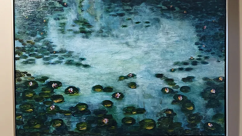 Parvati Singh's painting "Monet’s Garden."
