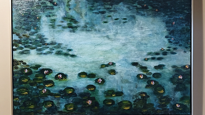 Parvati Singh's painting "Monet’s Garden."