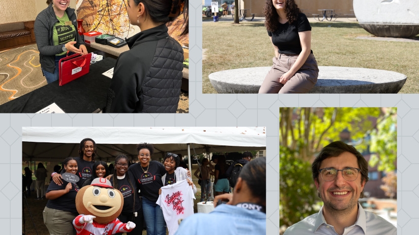 photo collage of two alumni and two current students in the BSPH-MPH program