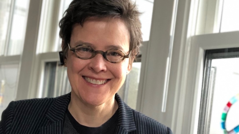 Dean Amy Fairchild in Cunz Hall