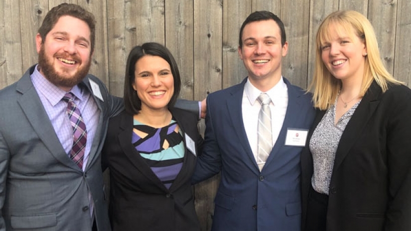 From left: Kevin Heckle, Annie Rudick, Billy Menges, Hanna Gottschalk