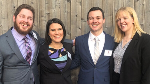 Hanna Gottschalk, Billy Menges, Annie Rudick, and Kevin Heckle (pictured above, right to left)