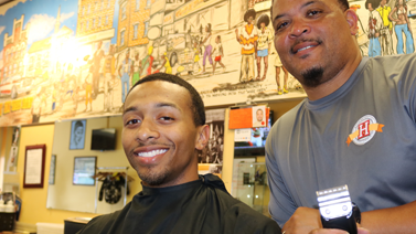 Jonathan Robinson '17 and mentor Al Edmondson
