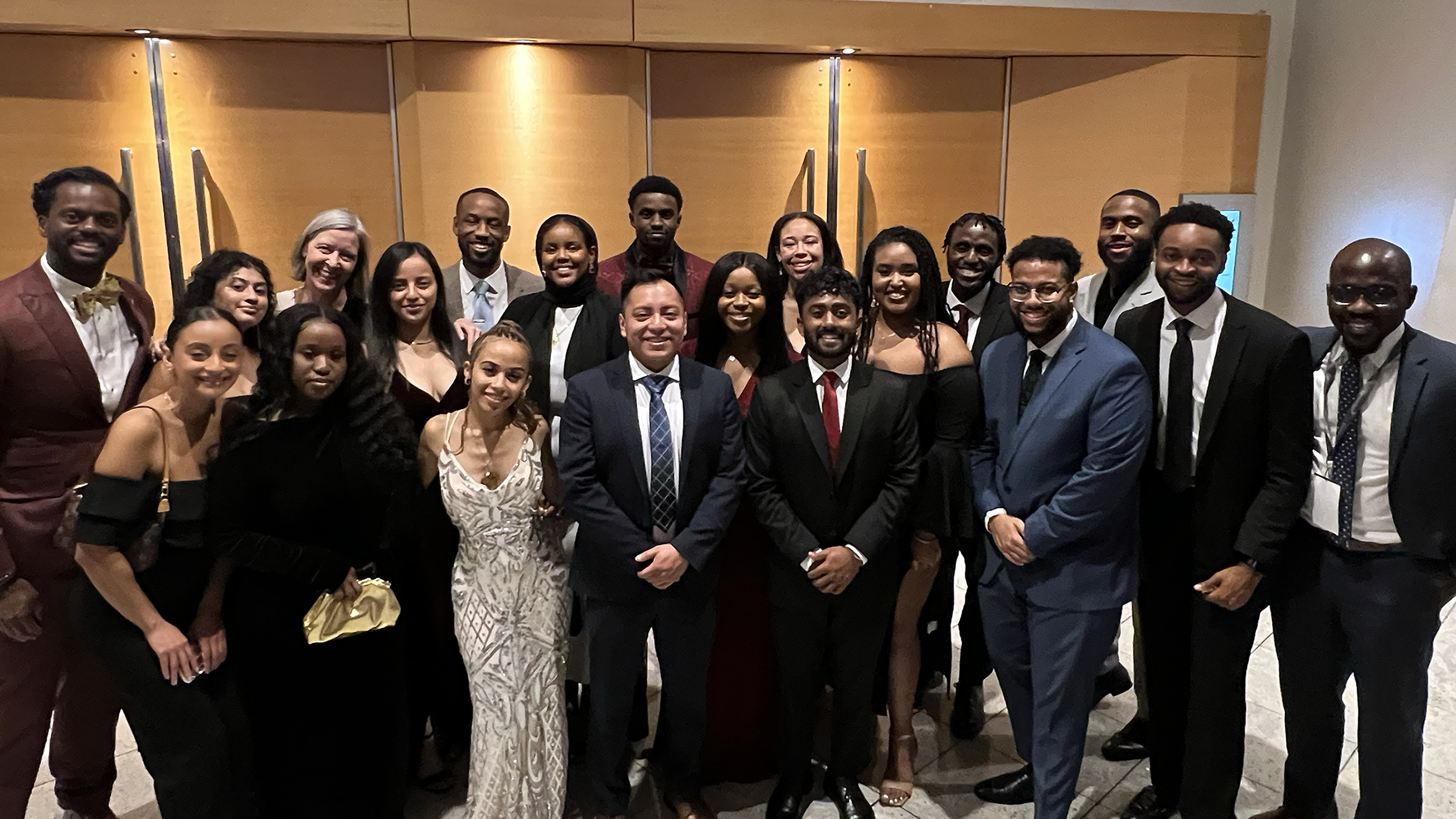 Students pose for a photo during their trip to the NAHSE Annual Educational Conference.