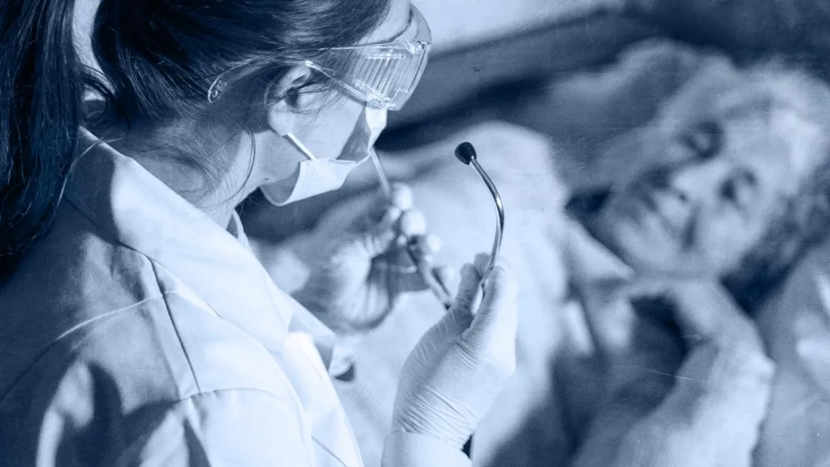 medical staff and patient