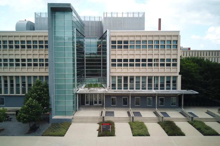 View of Cunz Hall from Neil Avenue