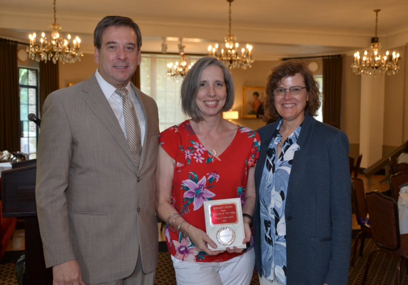  (Left to right) Michael Bisesi, Margaret Murphy and Dean Amy Fairchild