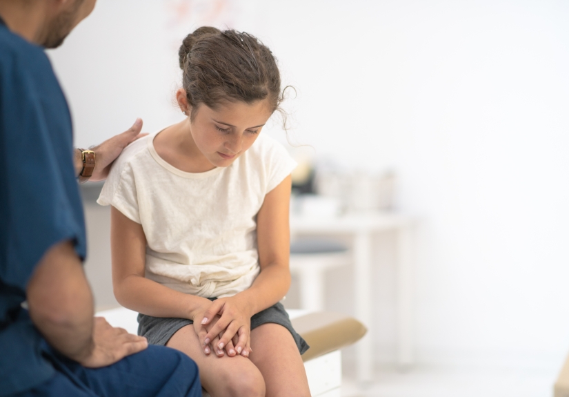 child at doctor's office