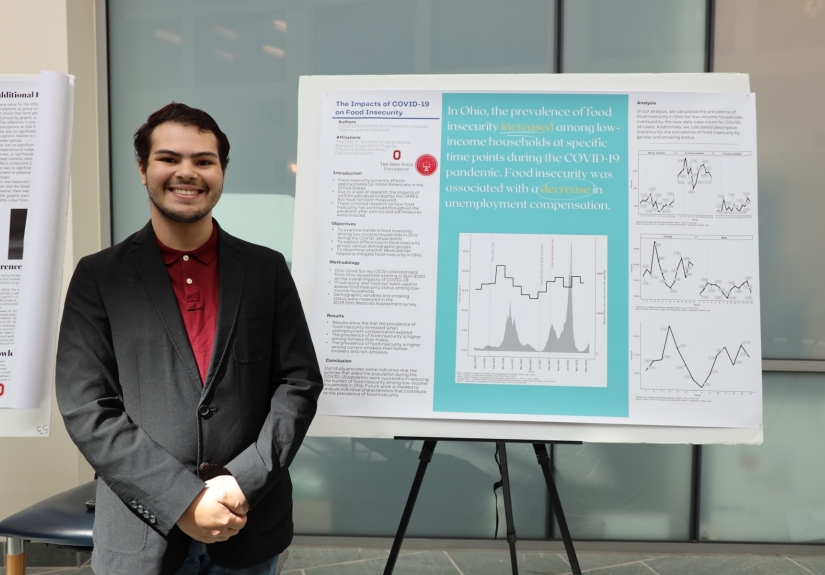 A student in the Ohio 5-OSU SURE program shares his research