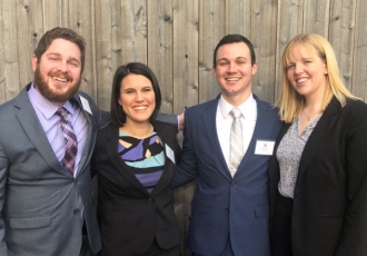 From left: Kevin Heckle, Annie Rudick, Billy Menges, Hanna Gottschalk