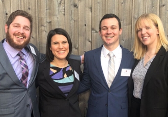 Hanna Gottschalk, Billy Menges, Annie Rudick, and Kevin Heckle (pictured above, right to left)