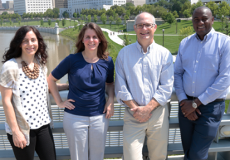 Ohio State faculty members Maria Gallo, Alison Norris, William Miller and Marcel Yotebieng