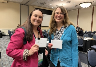 Amy Kuntz and Laura Sweet at the Ohio Public Health Conference