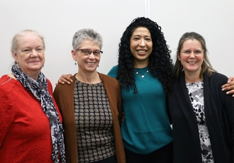 Karla Zadnik, Cynthia Carnes, Parvati and Alison Norris